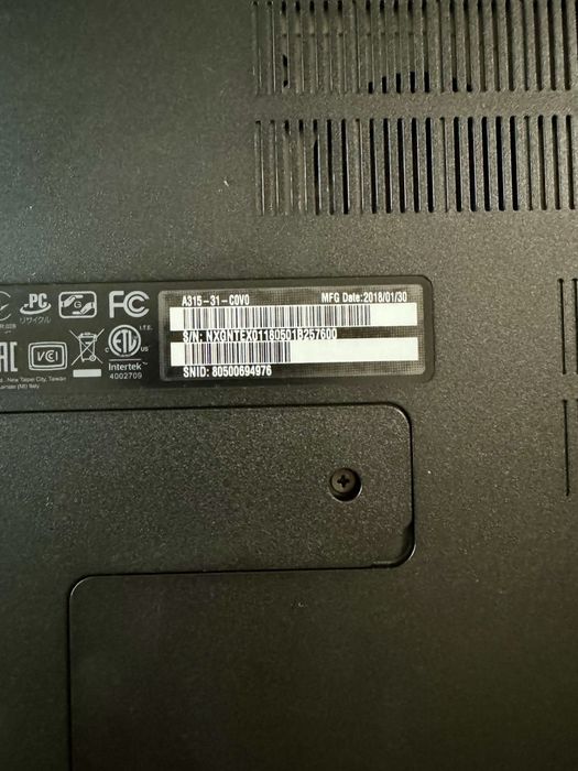 Лаптоп Acer Aspire 3 A315-31