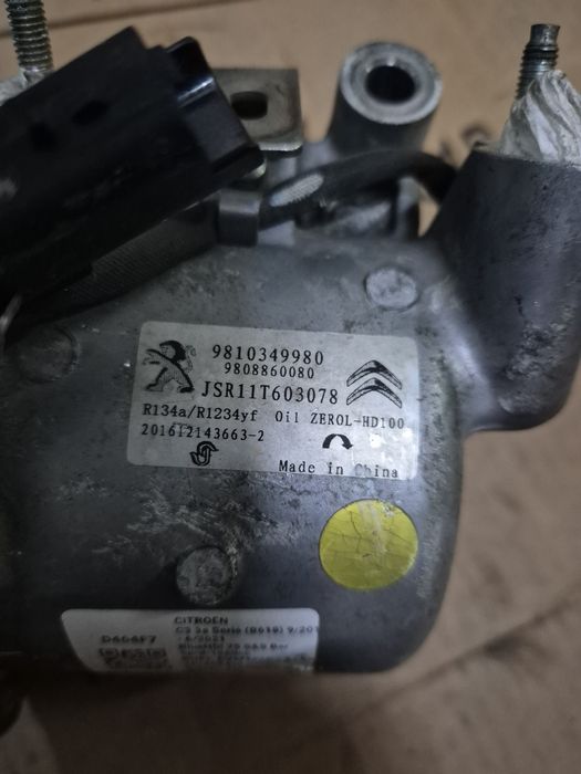 Compresor Ac/Clima Citroen/Peugeot  C3,Berlingo, 208. 1,6D 2015-2021.