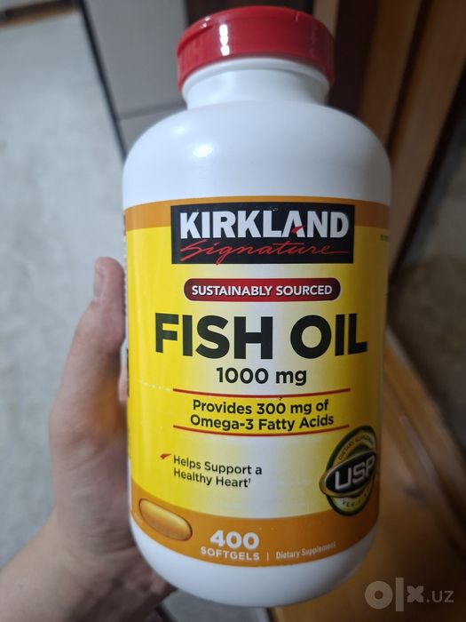 Fish Oil Kirkland/Рыбий жир из Америки, оригинал - киркланд