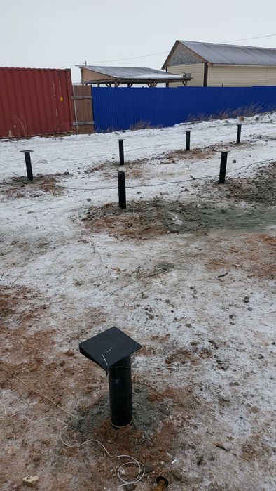 Забивные железные сваи