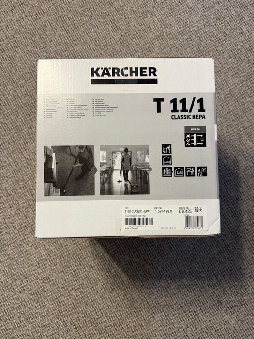 Aspirator profesional uscat T 11/1 Classic HEPA Sigilat