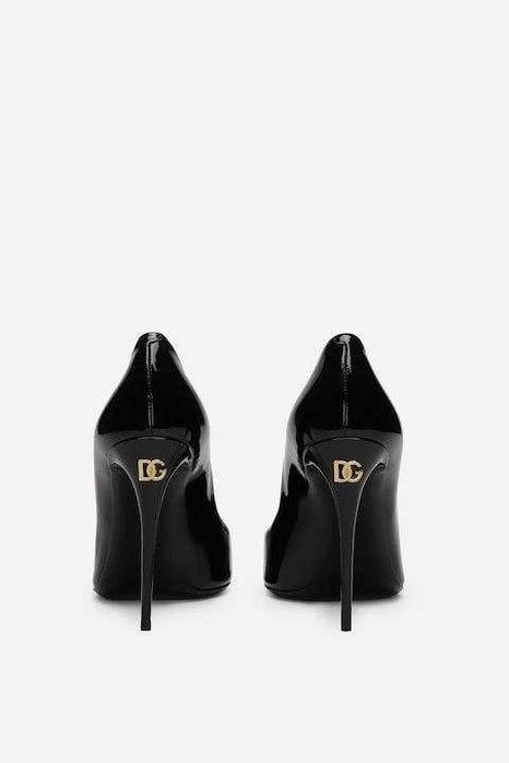 Дамски токчета DG Dolce Gabbana черен лак