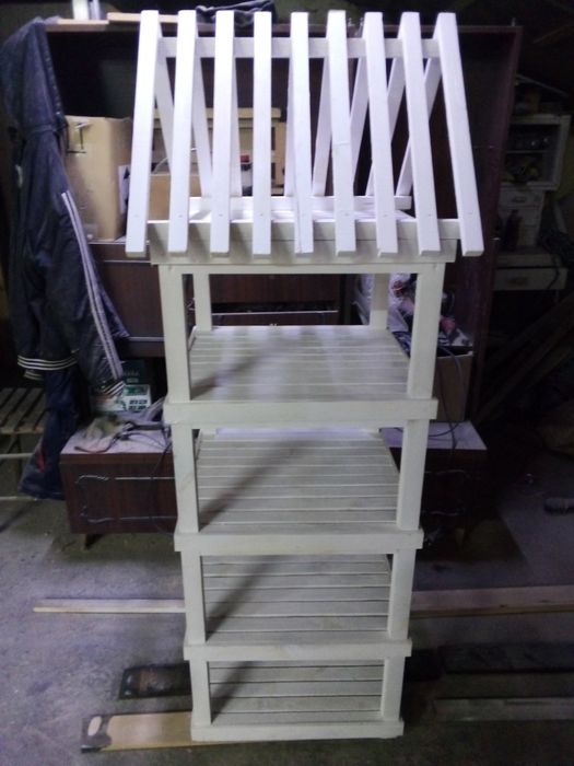 Стелажи, дървени, модулни