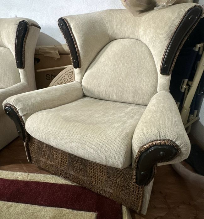 Диван раскладной, с креслом