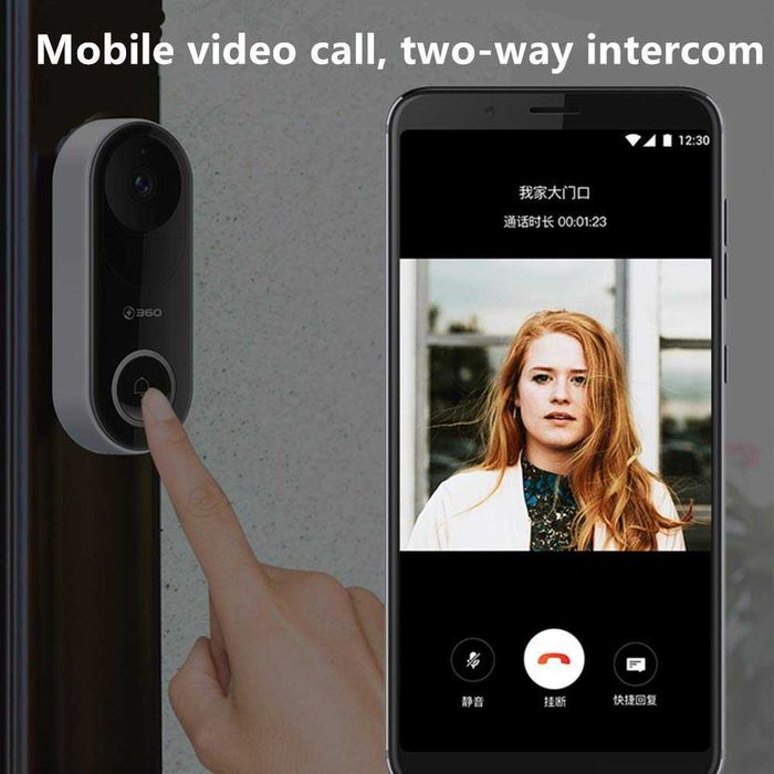 НОВО! - 360 Смарт Видео звънец WI-FI D819