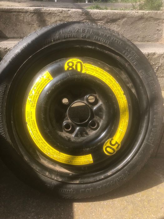 Резервна гума с джанта /Патерица/, continental 105/70 r 14