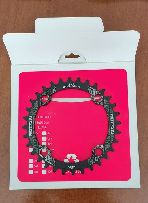 Плоча венец за колело велосипед 38t motsuv narrow wide 104 bcd венец 38 зъба 104mm  mtb планинско система сингъл