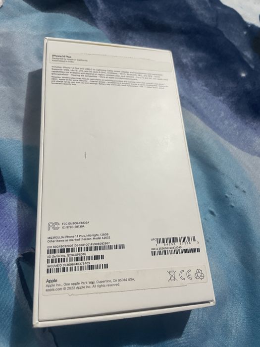 Iphone 14 plus 128 , E-SIM