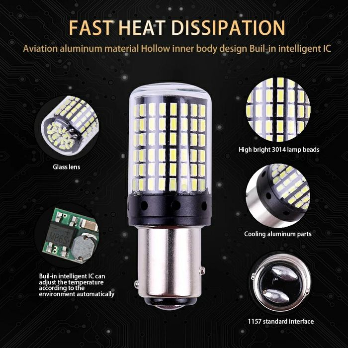 Bec Led Pentru Semnalizare,Poziții,Marsarier,Lumini De Zi zi P21W/PY21