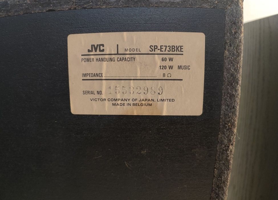Boxe JVC SP E73BKE 3 cai 8 ohmi 2x120W