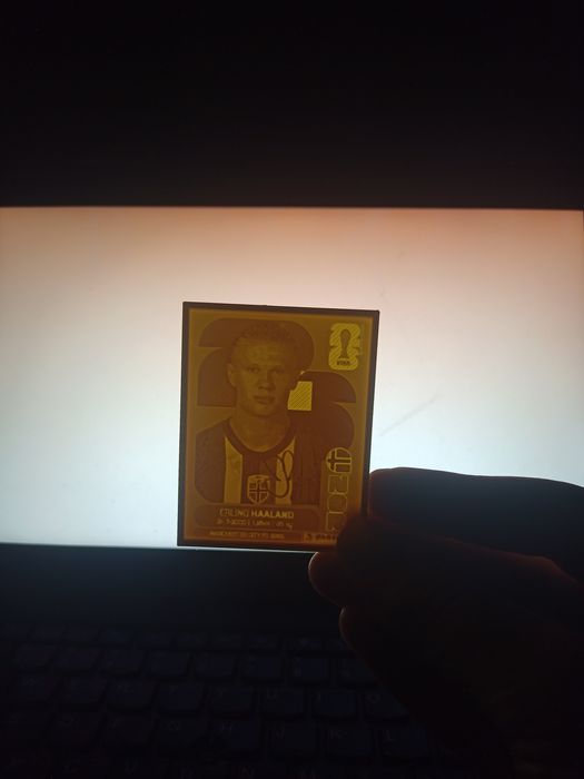 Panini World cup gold stiker din plastic cu semnătura