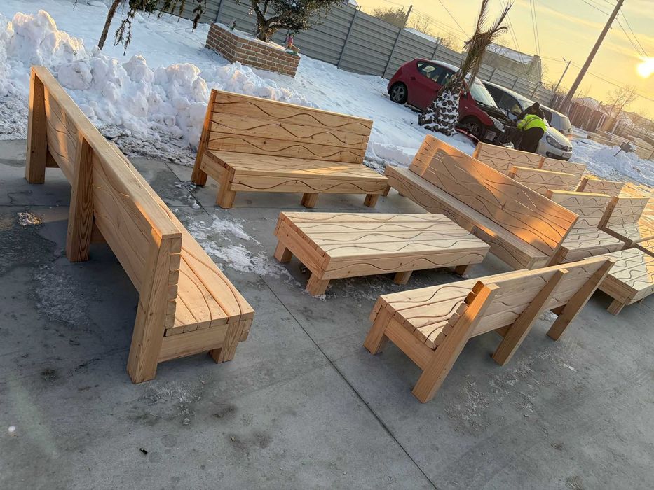 Banci si mese confectie din LEMN