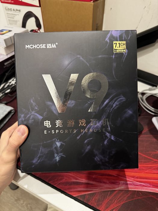 MCHOSE V9 Pro, белые наушники