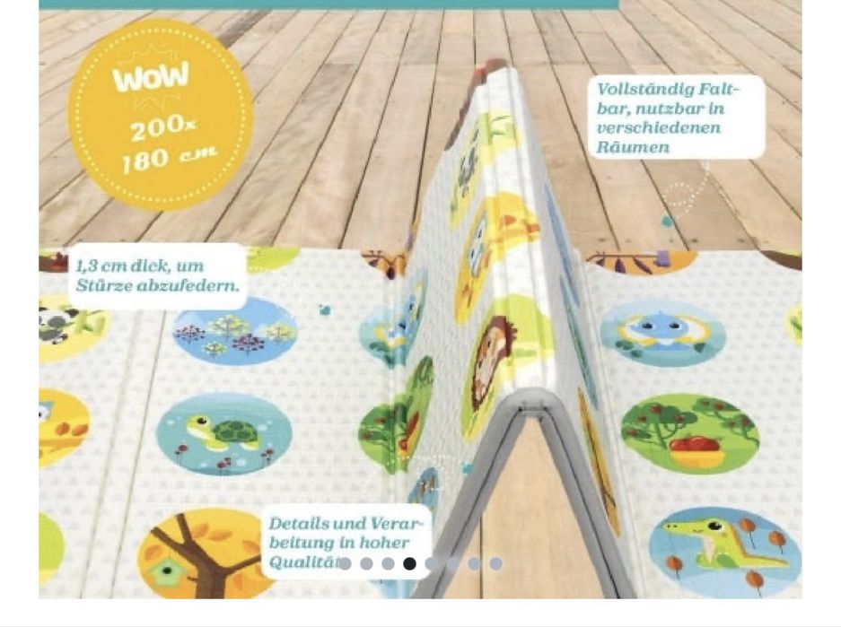 Covoras de joaca pentru copii Chicco XL 2 in 1, extra large 200x180 cm