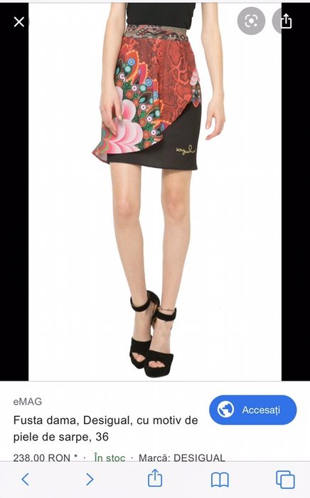 Fusta Desigual scurta