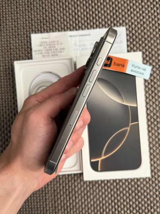 КАТО НОВ!*ЛИЗИНГ* iPhone 16 Pro 128Gb Natural Titanium / 24М ГАРАНЦИЯ