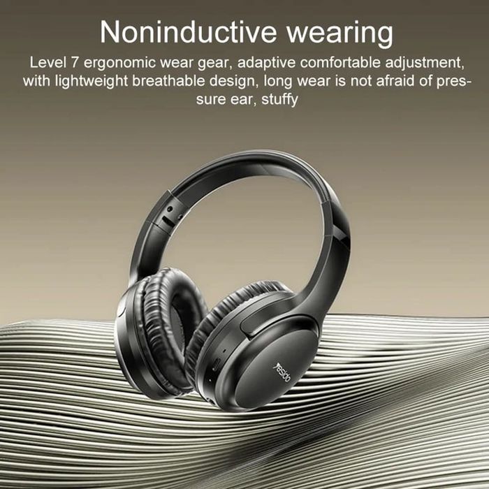Casti Bluetooth fara fir Yesido EP04, Jack 3.5mm, negru