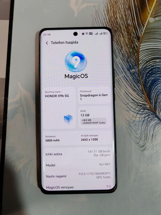 HONOR X9B 5G 12/256
