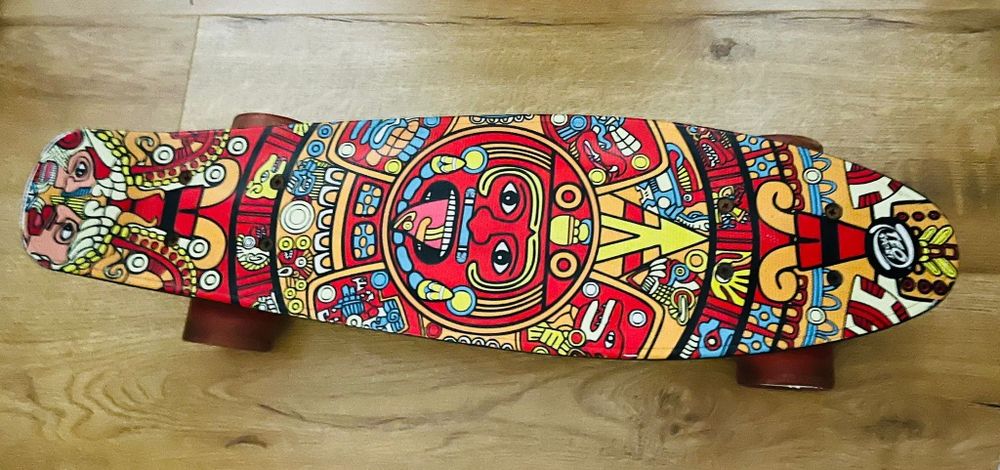 Placa skateboard cu roti luminoase, 90kg-aproape noua