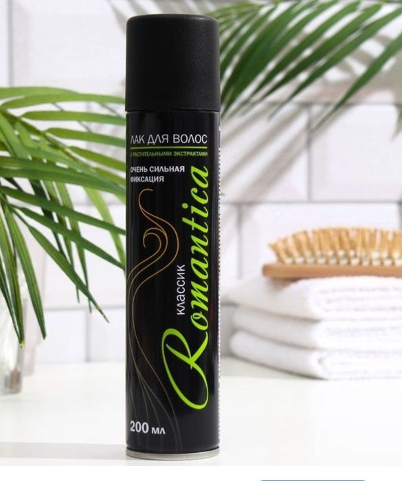 Лак для волос.приятным ароматом.