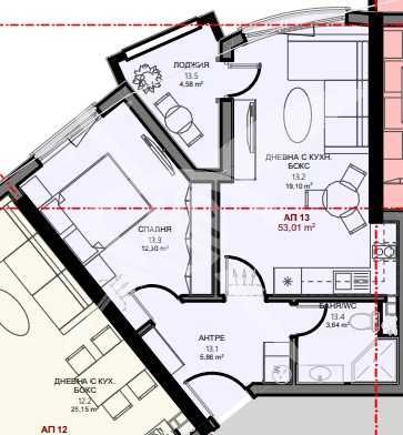 Двустаен апартамент в Поморие 786 - 23509