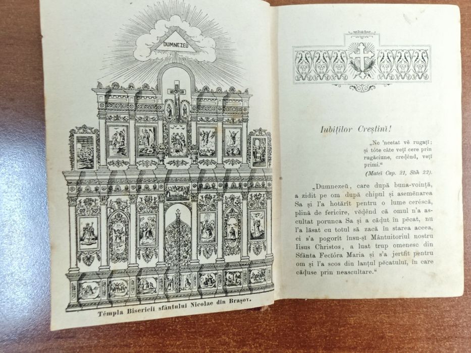 Carte de rugăciuni, Ierodiaconul Damaschin, Sinaia, 1890,RAR