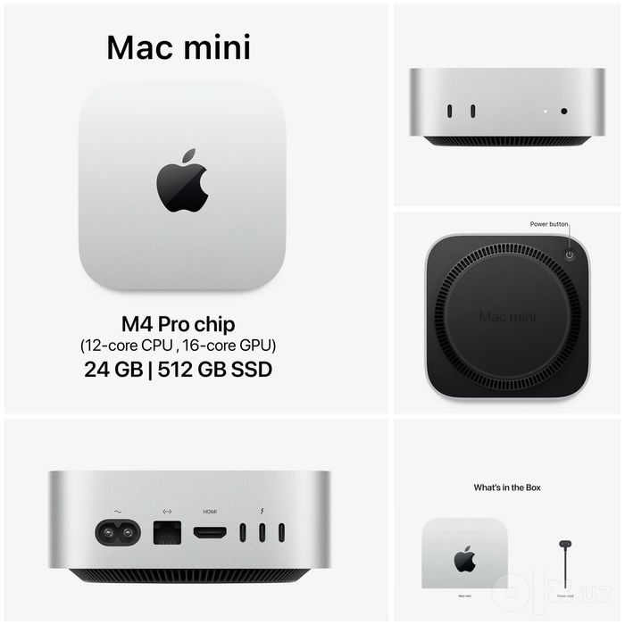 Mac mini M4 Pro chip 24/512GB (MCX44LL/A): 1 350 у.е. - Настольные ...