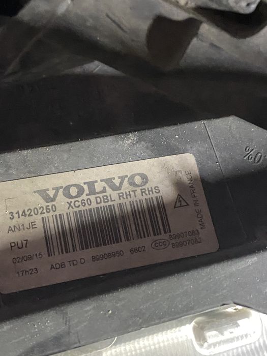 Far xenon Volvo XC60 Facelift 2014 - 2017 far dreapta