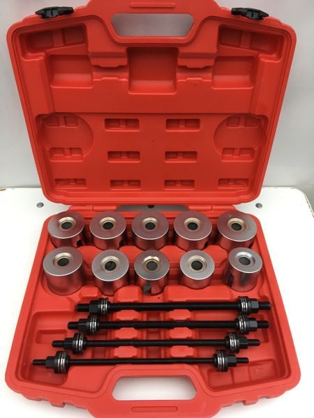 Trusa Presa extras si montat bucse rotule sau rulmenti 4 axe filetate