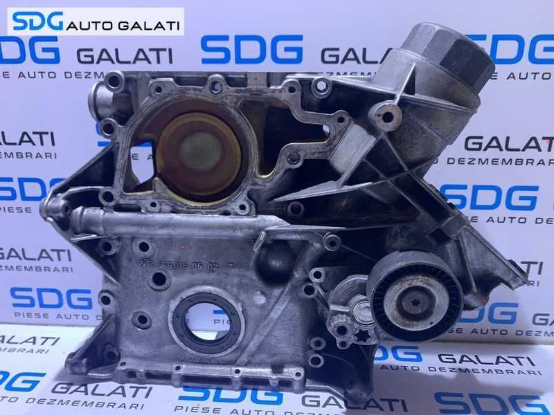 Capac Vibrochen Arbore Cotit Distributie Motor cu Suport Filtru Ulei Mercedes Vito 2.2 CDI 1997 - 2003 Cod R6460150602 [M8614]