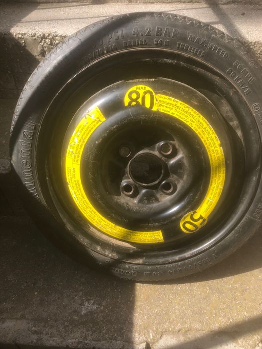 Резервна гума с джанта /Патерица/, continental 105/70 r 14
