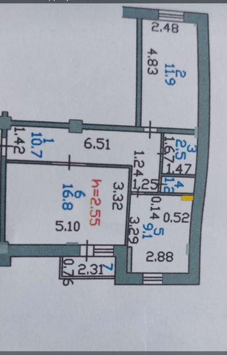 ПРОДАМ 2 комн квартиру