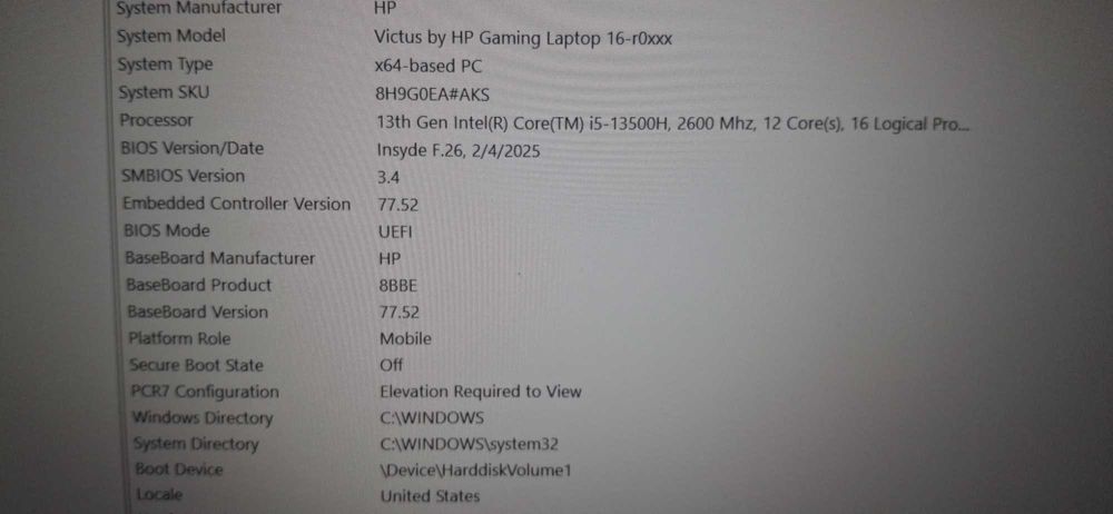 Hp Victus 16 RTX 4060 Intel I5-13500h