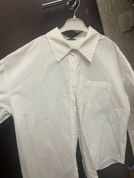 Рубашка с вырезом на спине летняя хлопок