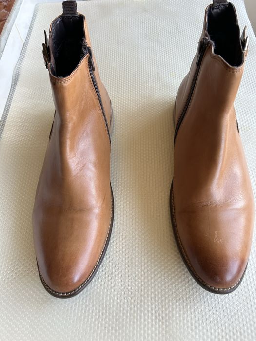 Мъжки боти от естествена кожа