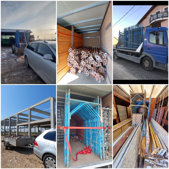 Transport balastru, nisip, pamant, margaritar