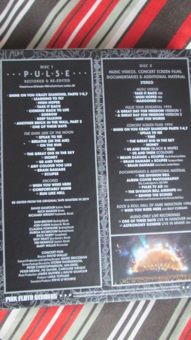 album DVD  Pink Floyd Pulse