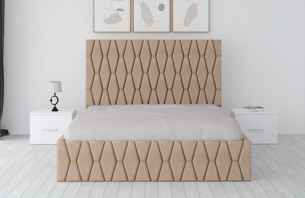 Paturi Dormitoare Tapitate Gri Maro Verde Alb Negru Turcoaz Bej W28