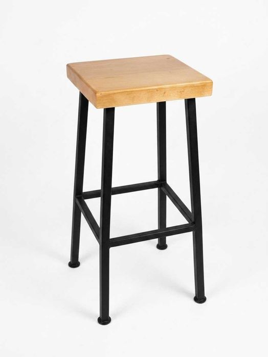 Scaun Bar, Gradina de metal cu lenm 30x30x80cm