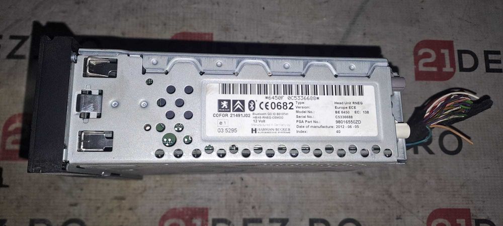 CD Player - Modul Navigatie Citroen C5 cod: 98016550ZD