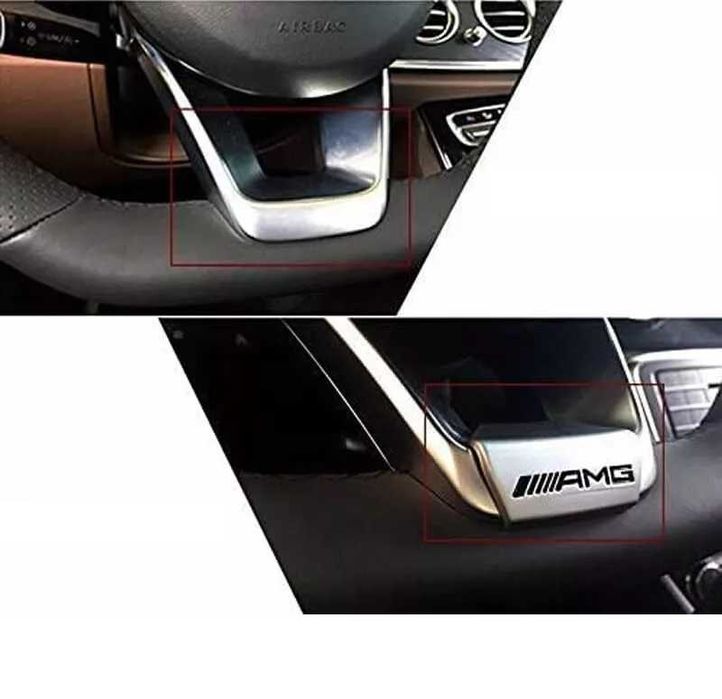 AMG лого,табелка за волан за Mercedes W212 W213 W202 W204 W205