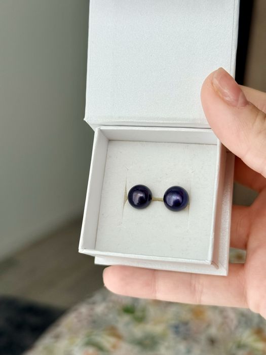 Cercei aur 14 K cu perle naturale de cultura