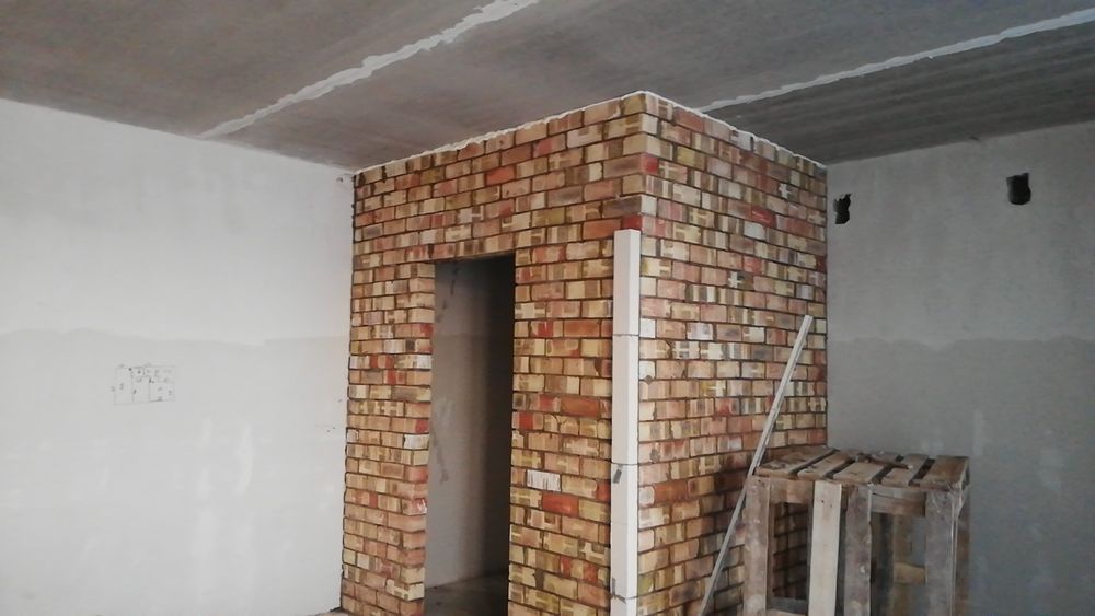 Услуги каминщика  перегородка кладка