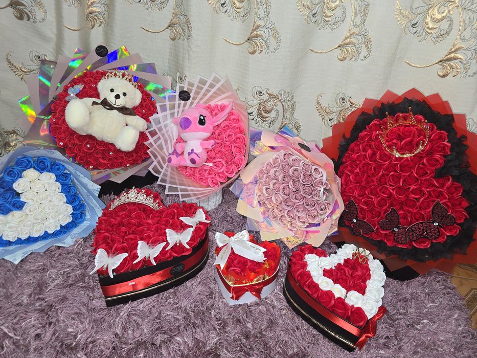 Buchete trandafiri de sapun