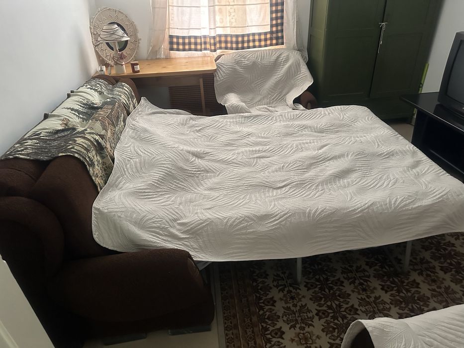 Разтегаем диван с 2 фотьойла