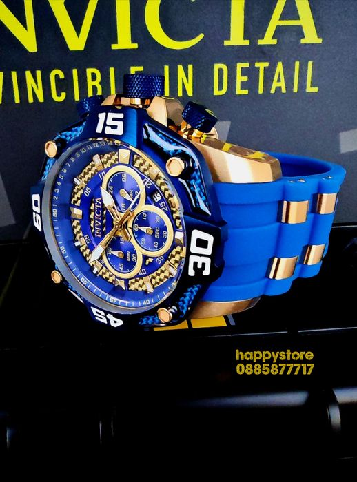 INVICTA Pro Diver Rush Blue 52 mm, Инвикта нов ръчен часовник
