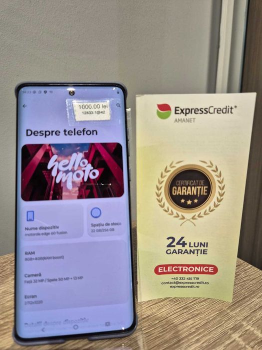 (AG42) Telefon Motorola Edge 60 Fusion B12433 - Garantie 2 ani!