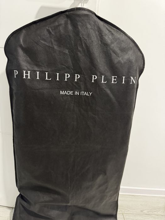 Geaca piele Philipp Plein , marimea L , autentica