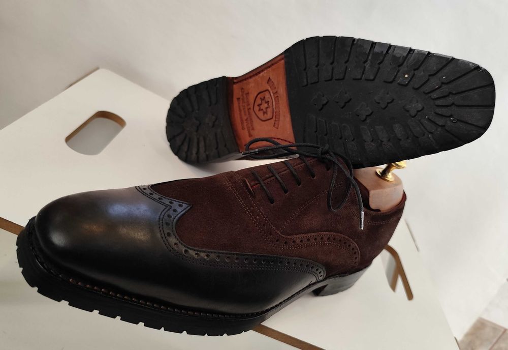 Pantofi de lux 41.5 42 lucrati manual Wellensteyn piele natural ed lim