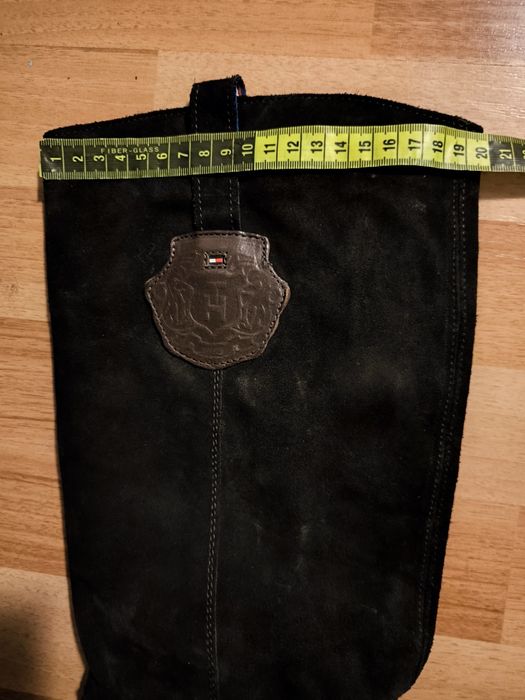 Cizme piele naturala intoarsa Tommy Hilfiger 41